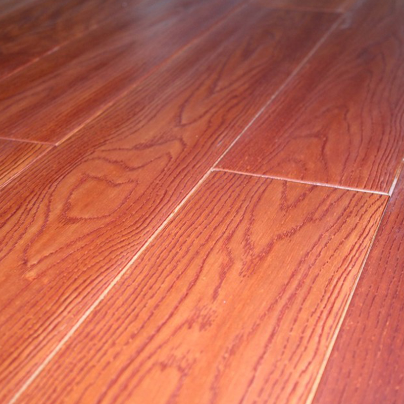 Oka Red Brown High Gloss Solid Wood Flooring