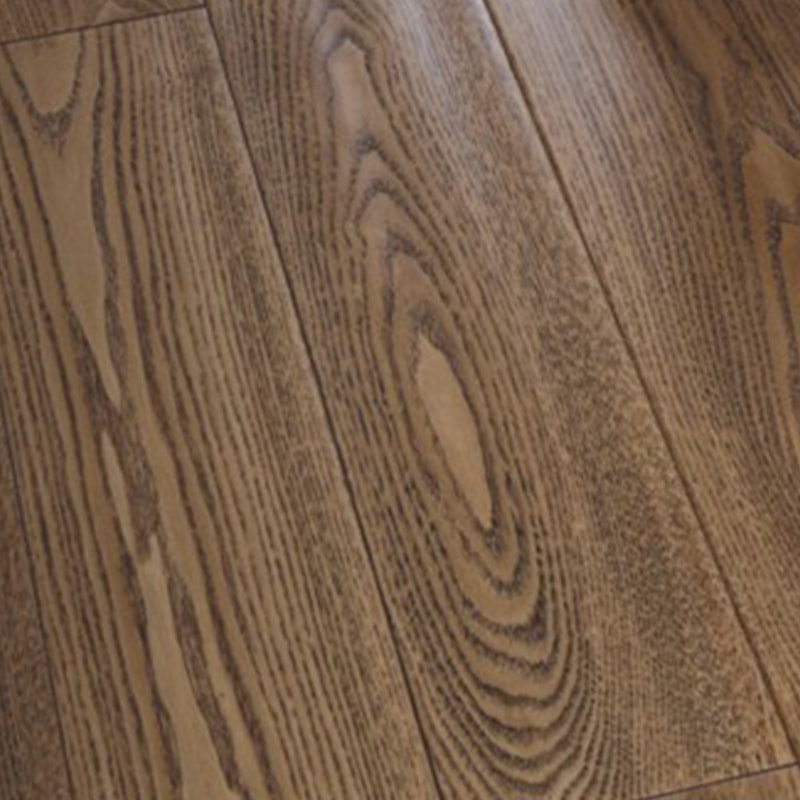 White Ash Dark Brown UV Lacquered Solid Wood Flooring