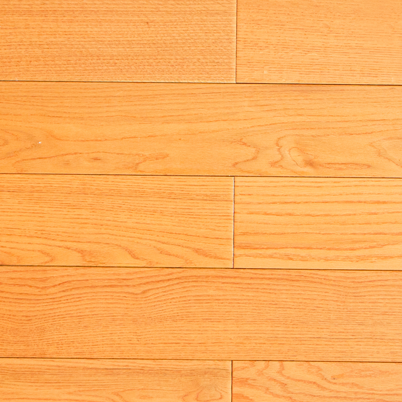 American Red Oka Natural Brown Wide Plank Solid Wood Flooring