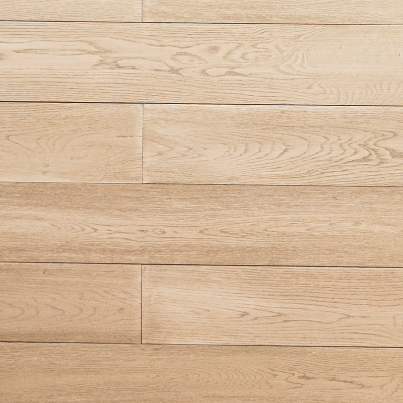 Oak Light Beige Glaze Solid Wood Flooring