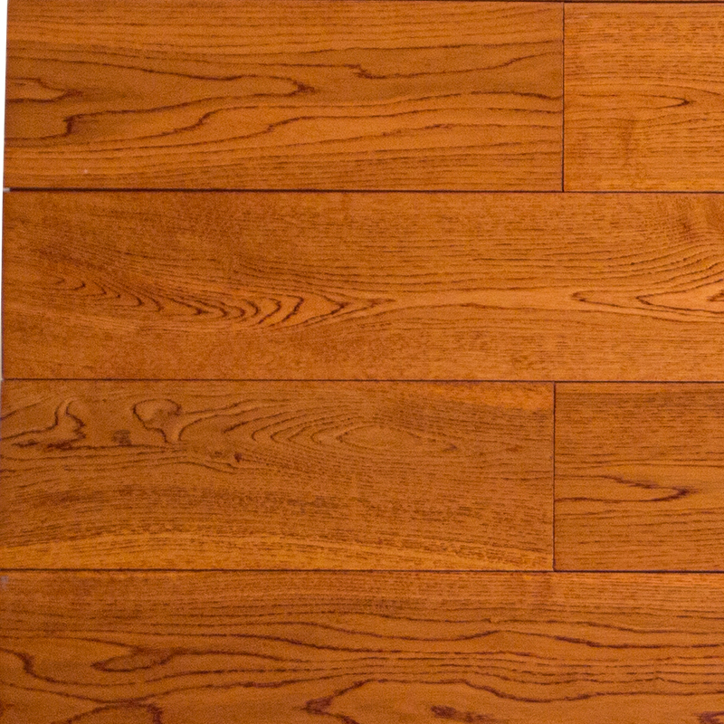 Oka Brown Yellow Wide Plank Solid Wood Flooring