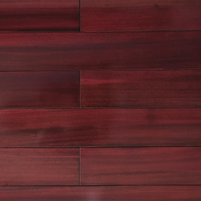 Padauk Deep Red Brown Matte Solid Wood Flooring