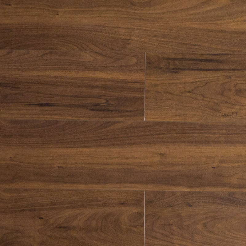 Multi-Layer Dark Brown Walnut Mountain Grain Brushed Click Lock Engineered Wood Flooring