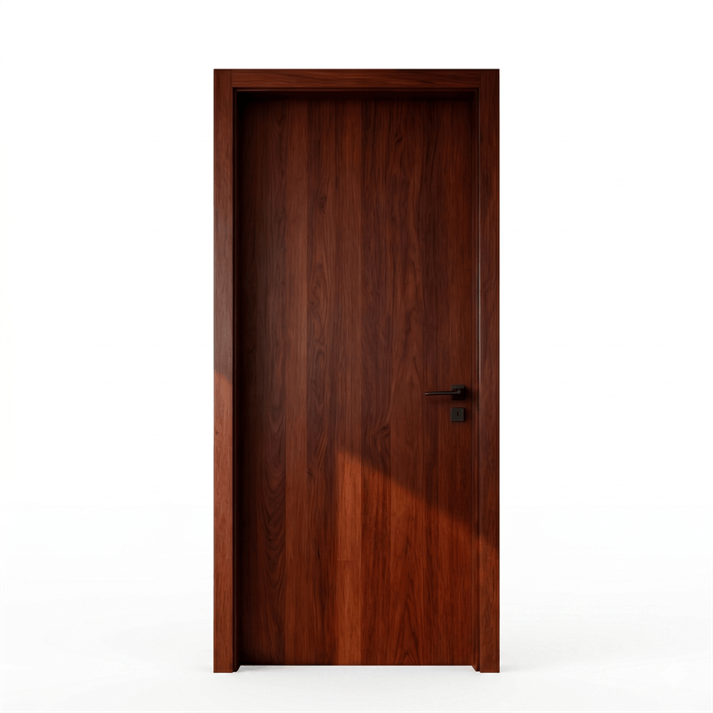 Fire-Rated Acoustic Deep Chestnut Walnut Modern Minimalist Flush Door: A Complete Guide to Safety, Privacy, and Precision Manufacturing