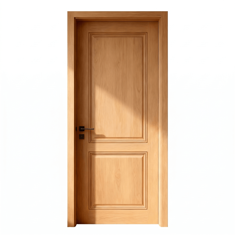 Fire-Rated Acoustic Natural Honey Oak Classic Two-Panel Door: Safety, Privacy, and Timeless Interior Design