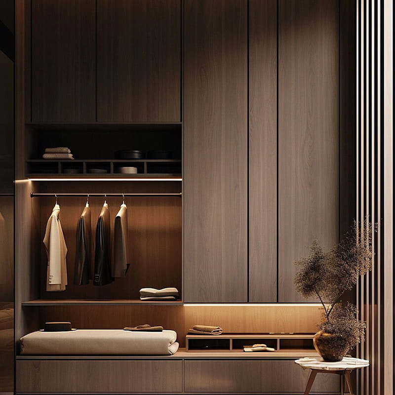 Miami Luxury Black Fluted Panoramic Walk-In Closet: A Complete Guide to High-End Modular Wardrobe Design
