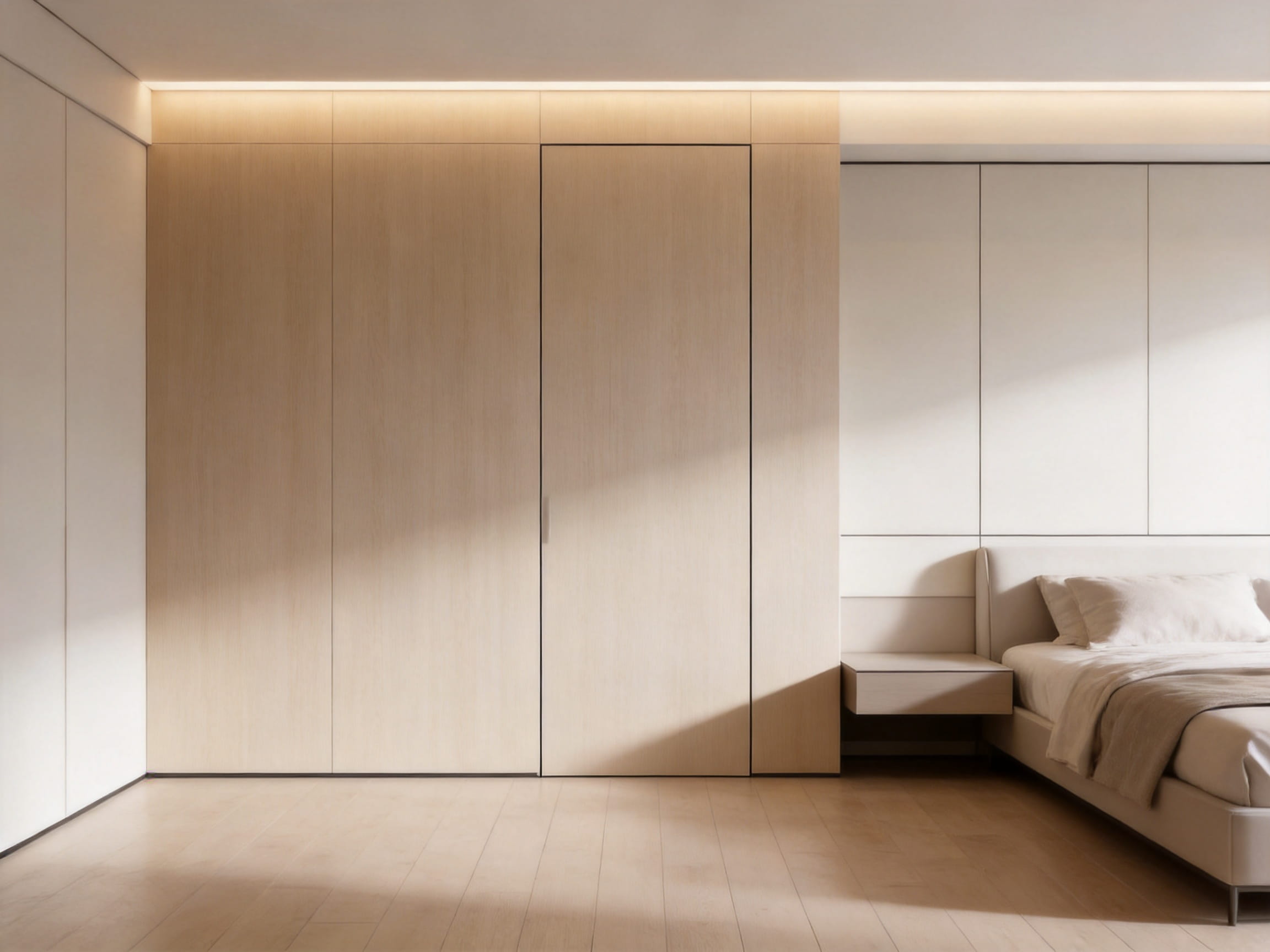 Frameless Soft Ivory Maple Contemporary Bedroom Invisible Door: A Complete Guide to Seamless Interior Design