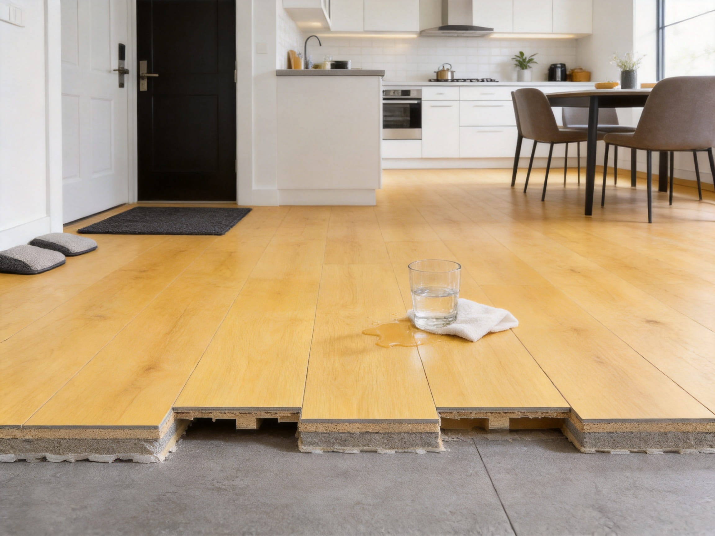 Light Yellow Oak Grain AC3 Waterproof Laminate Flooring: A Practical Solution for Modern Interiors