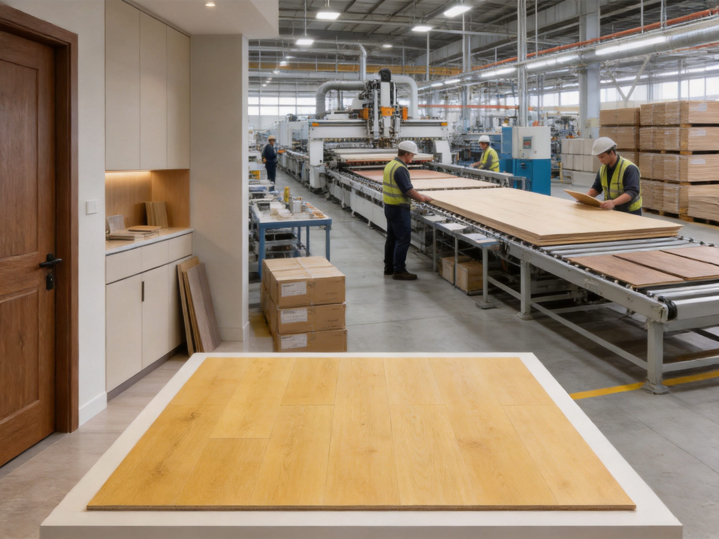 Light Yellow Oak Grain AC3 Waterproof Laminate Flooring: A Practical Solution for Modern Interiors