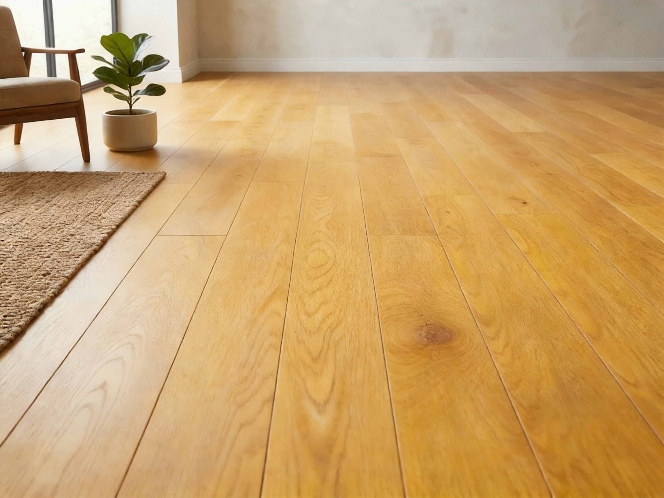 3-Layer Oak Light Golden Yellow Hand-Scraped Click Engineered Wood Flooring for Residential and Commercial Interiors