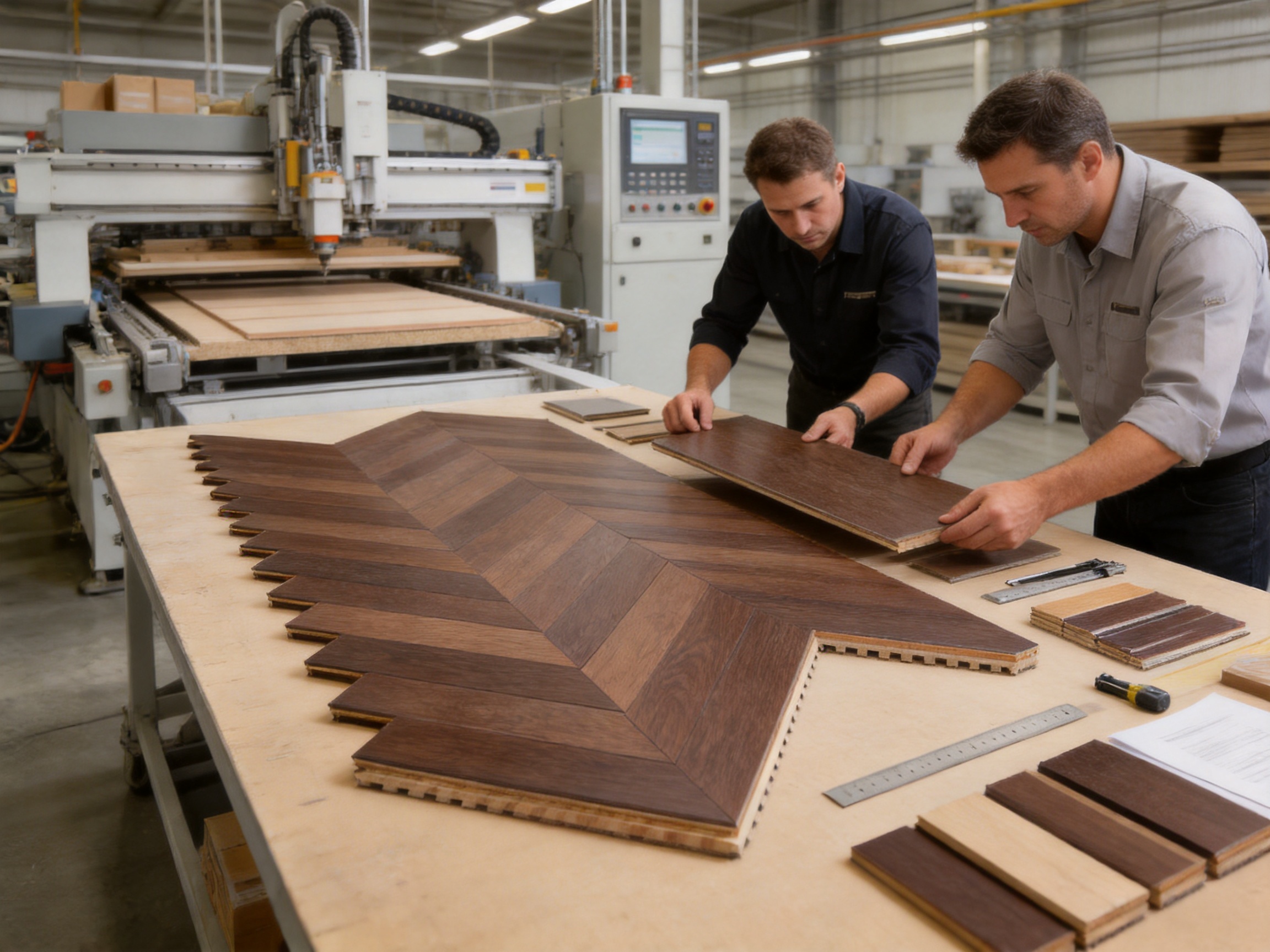 White Oak Herringbone Dark Brown Retro Matte Parquet Flooring: Design, Performance, and Custom Manufacturing Excellence