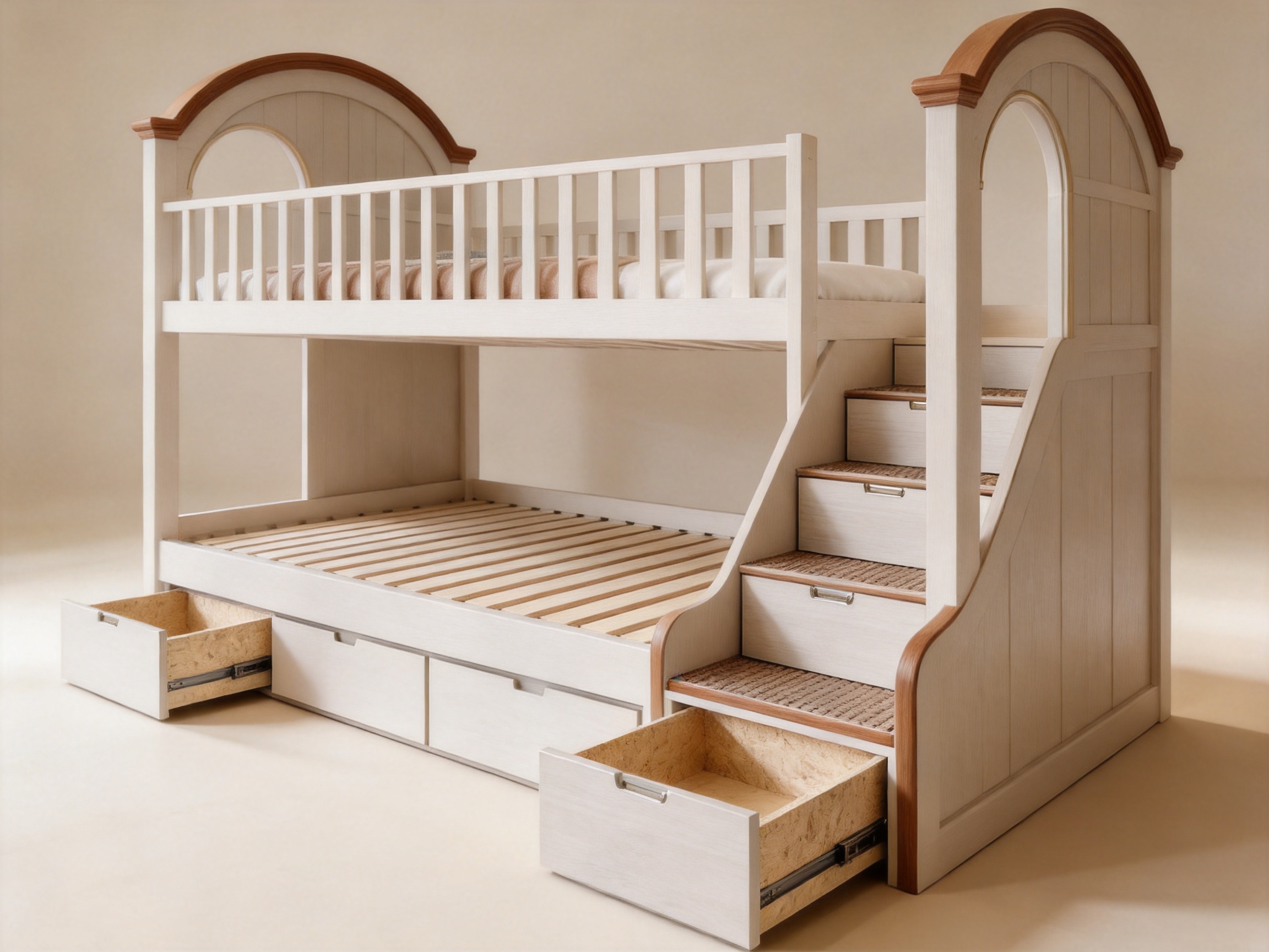 A French-Inspired Arched Bunk Bed for Flexible, Beautiful Children’s Rooms