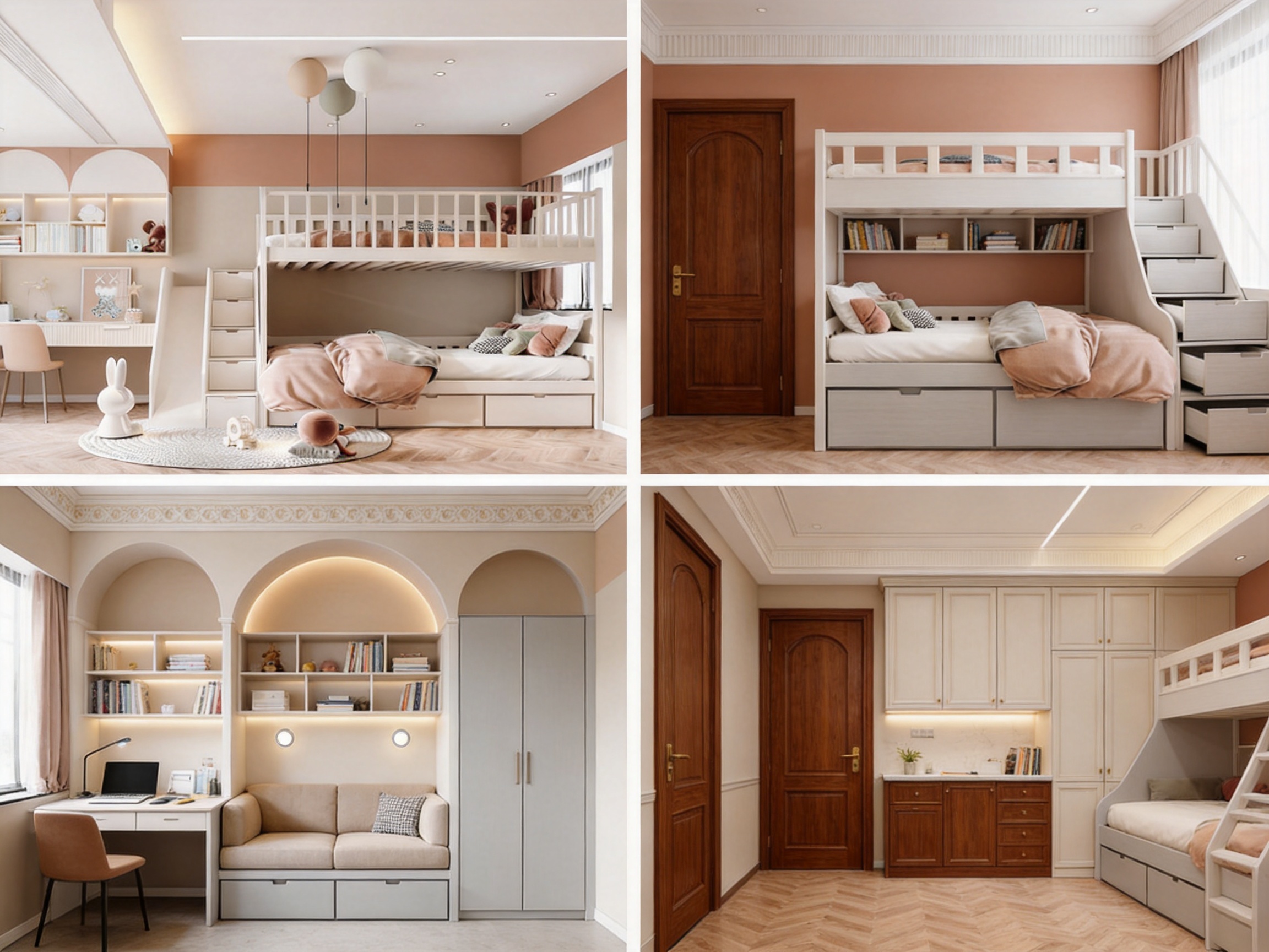 A French-Inspired Arched Bunk Bed for Flexible, Beautiful Children’s Rooms