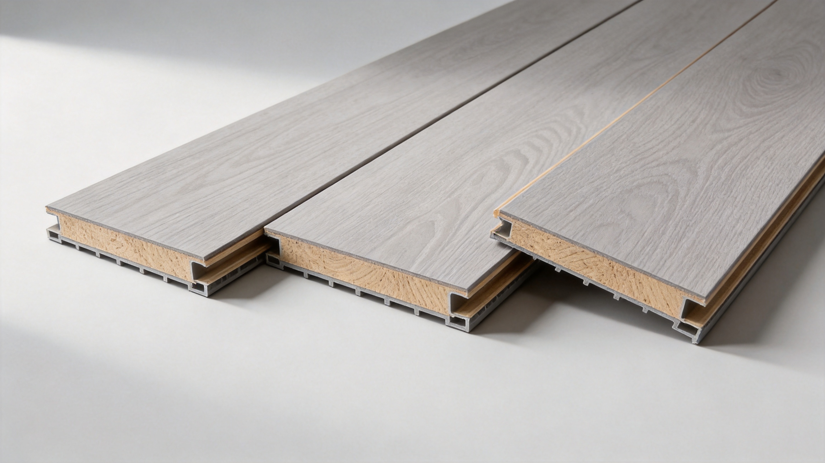 Light Grey Straight Grain DIV Lock Engineered Wood Flooring for Modern Interiors